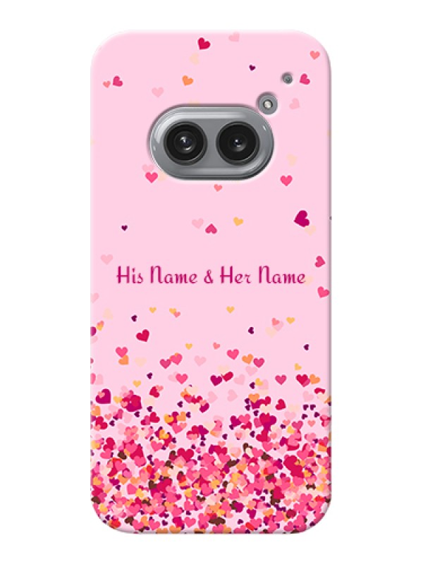 Custom Nothing Phone 2A Plus Custom Hard Phone Case - Floating Hearts Design