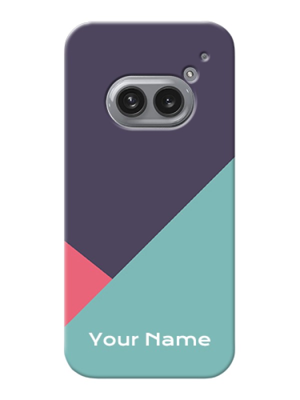 Custom Nothing Phone 2A Plus Custom Hard Phone Case - Tri Color Abstract Design