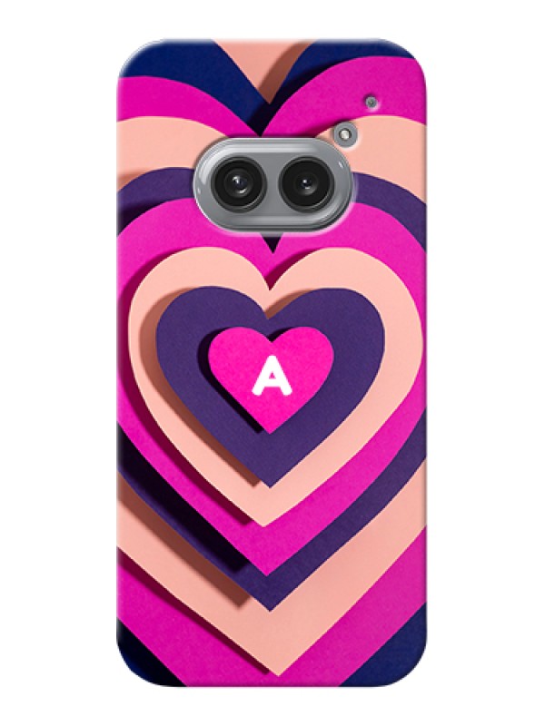 Custom Nothing Phone 2A Plus Custom Hard Phone Case - Cute Heart Pattern Design