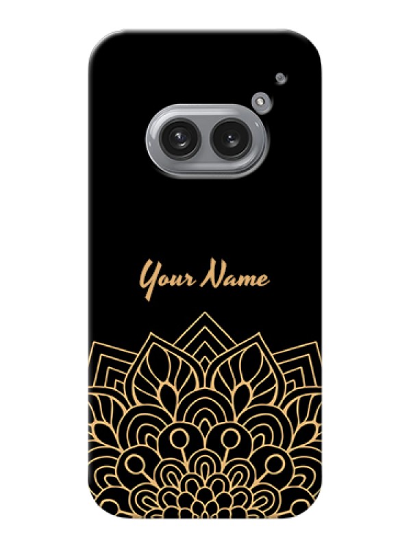 Custom Nothing Phone 2A Plus Custom Hard Phone Case - Golden Mandala Design