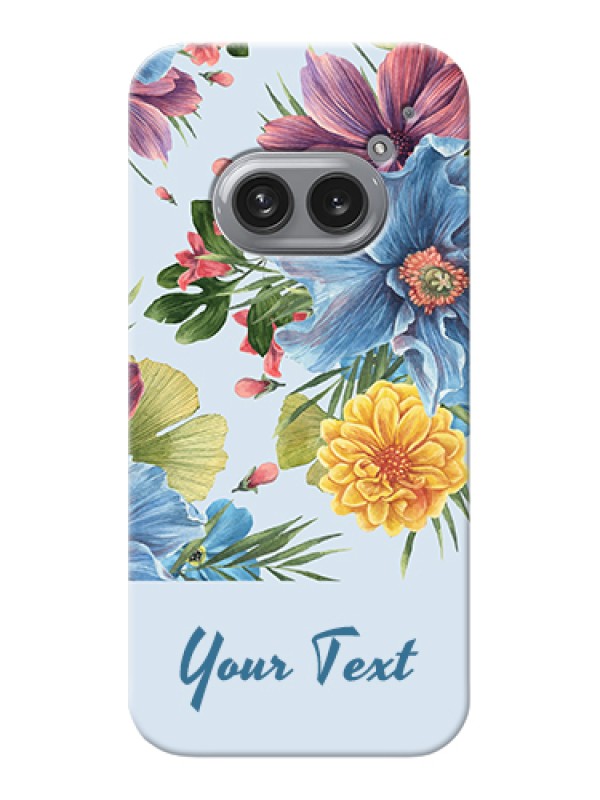 Custom Nothing Phone 2A Plus Custom Hard Phone Case - Stunning Watercolored Flowers Painting Design