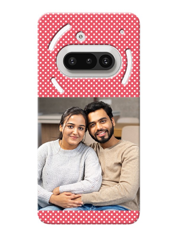 Custom Nothing Phone 3A 5G Custom Hard Phone Case - White Dotted Design