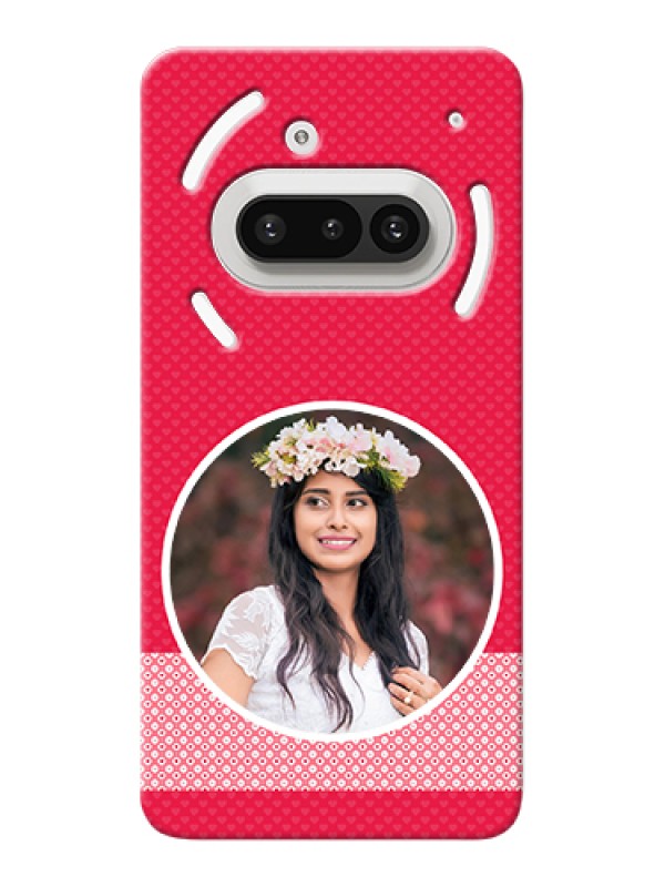 Custom Nothing Phone 3A 5G Custom Hard Phone Case - Pink Color Pattern Design