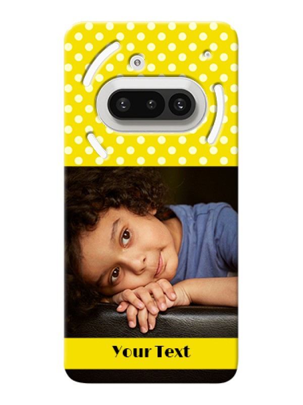 Custom Nothing Phone 3A 5G Custom Hard Phone Case - Bright Yellow Case Design