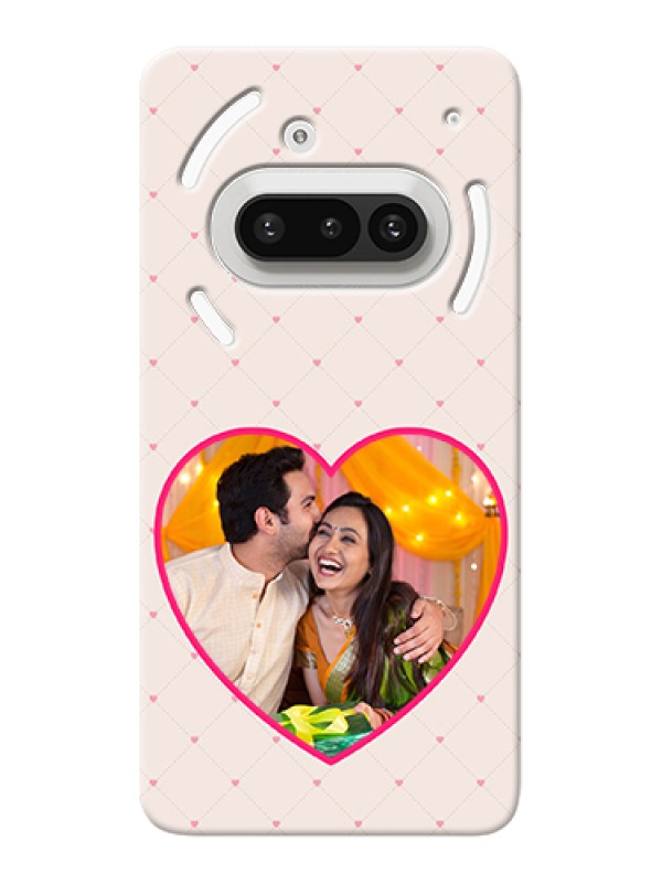 Custom Nothing Phone 3A 5G Custom Hard Phone Case - Heart Shape Design