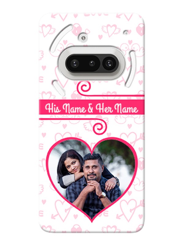 Custom Nothing Phone 3A 5G Custom Hard Phone Case - Heart Shape Love Design