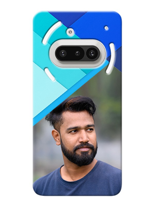 Custom Nothing Phone 3A 5G Custom Hard Phone Case - Blue Pattern Design