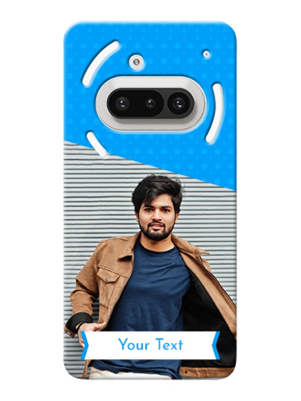 Custom Nothing Phone 3A 5G Custom Hard Phone Case - Simple Blue Color Design