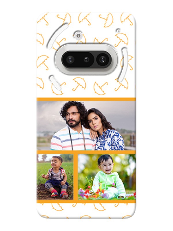 Custom Nothing Phone 3A 5G Custom Hard Phone Case - Yellow Pattern Design