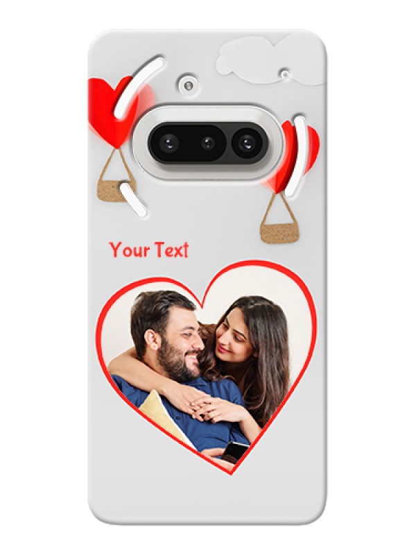 Custom Nothing Phone 3A 5G Custom Hard Phone Case - Parachute Love Design