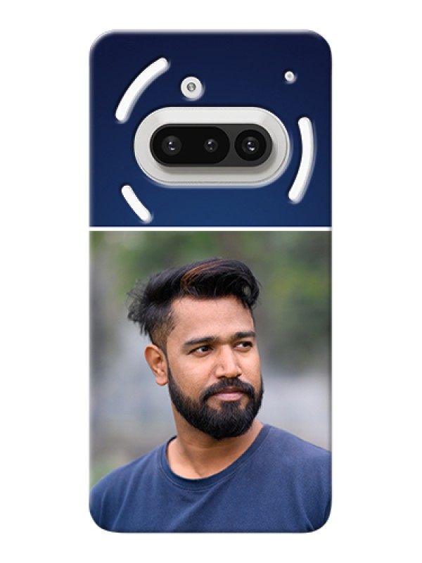 Custom Nothing Phone 3A 5G Custom Hard Phone Case - Simple Royal Blue Design