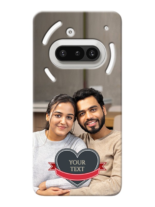 Custom Nothing Phone 3A 5G Custom Hard Phone Case - Just Married Couple Design