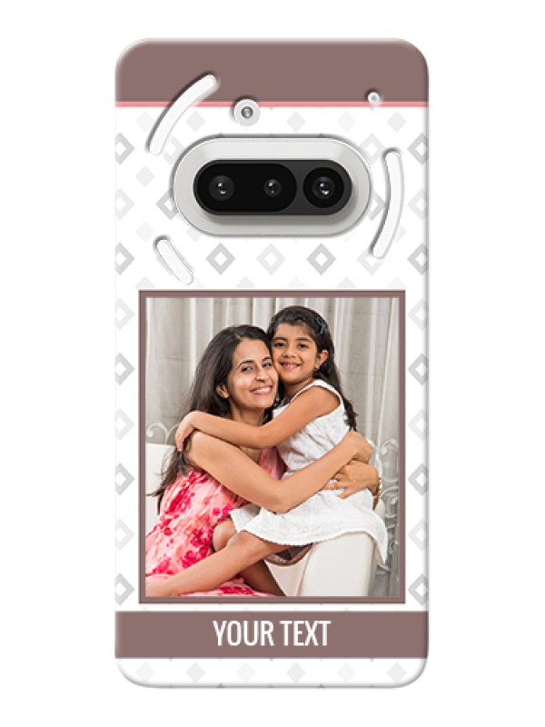 Custom Nothing Phone 3A 5G Custom Hard Phone Case - Simple Diamond Design