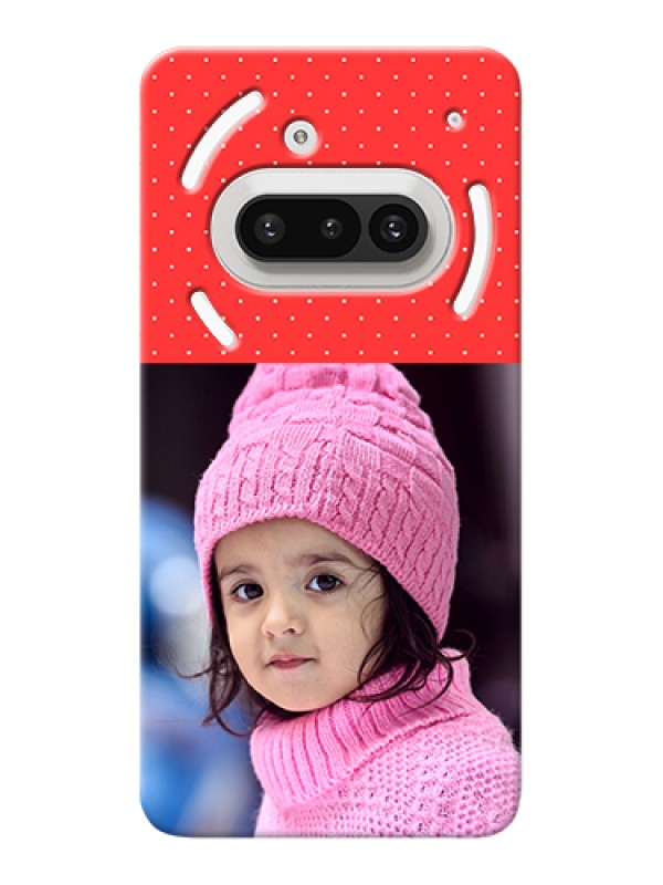 Custom Nothing Phone 3A 5G Custom Hard Phone Case - Red Pattern Design