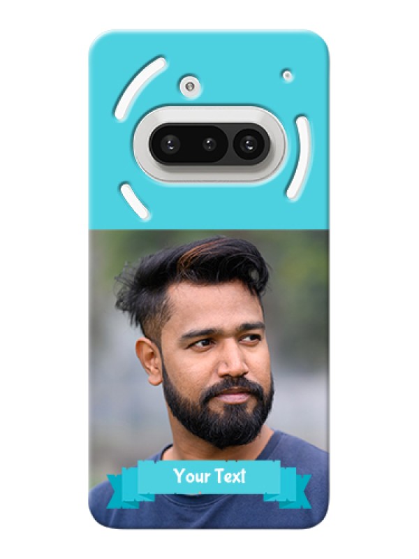 Custom Nothing Phone 3A 5G Custom Hard Phone Case - Blue Color Design