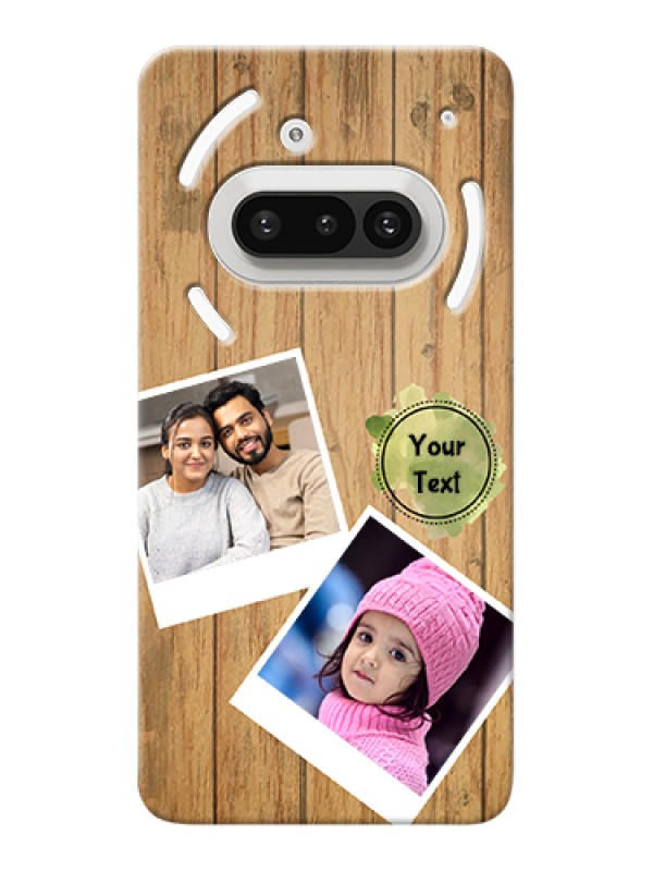 Custom Nothing Phone 3A 5G Custom Hard Phone Case - Wooden Texture Design