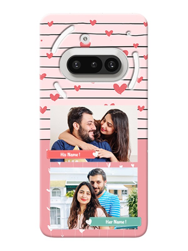 Custom Nothing Phone 3A 5G Custom Hard Phone Case - Photo With Heart Design