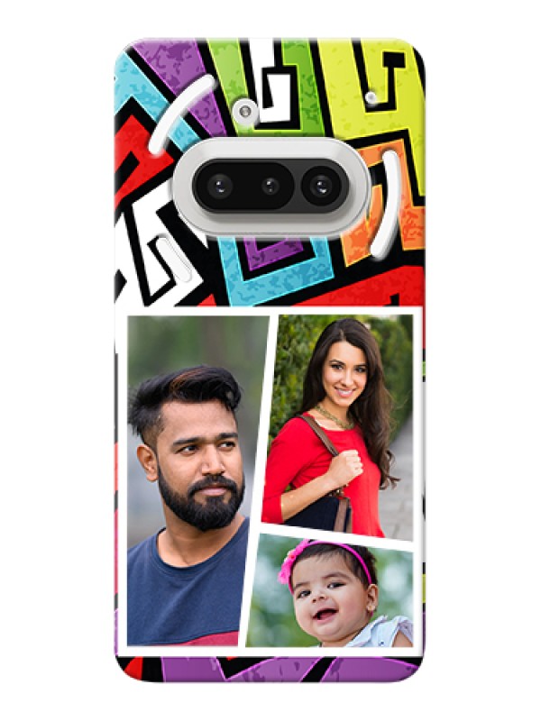 Custom Nothing Phone 3A 5G Custom Hard Phone Case - Graffiti Pattern Design