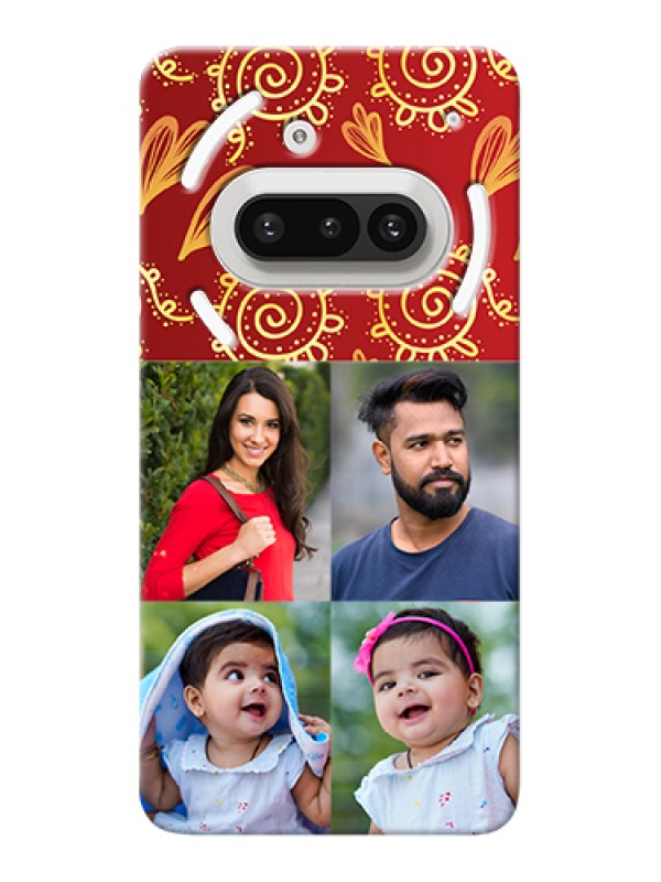 Custom Nothing Phone 3A 5G Custom Hard Phone Case - 4 Image Traditional Design