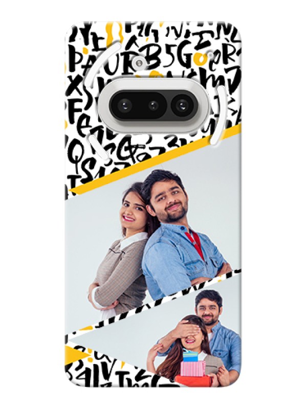 Custom Nothing Phone 3A 5G Custom Hard Phone Case - Letters Pattern Design