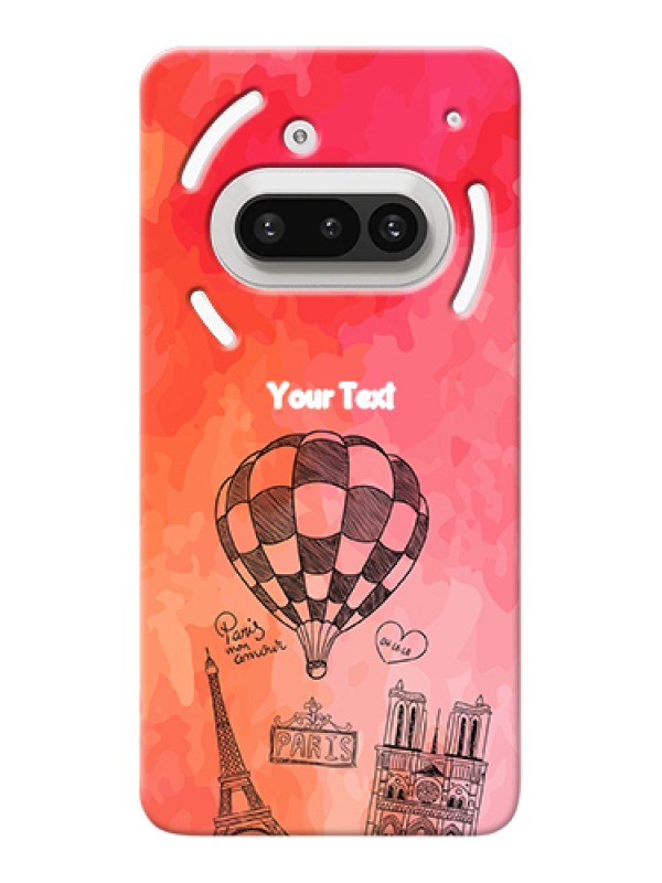 Custom Nothing Phone 3A 5G Custom Hard Phone Case - Paris Theme Design