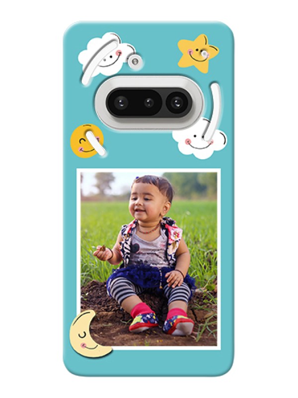 Custom Nothing Phone 3A 5G Custom Hard Phone Case - Smiley Kids Stars Design