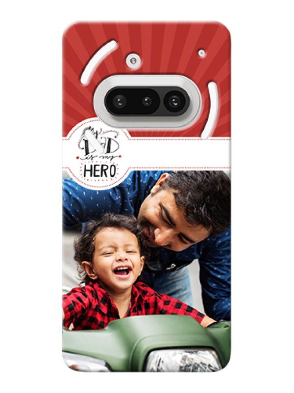 Custom Nothing Phone 3A 5G Custom Hard Phone Case - My Dad Hero Design