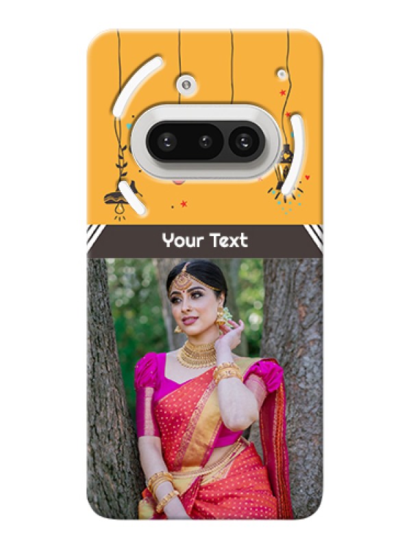 Custom Nothing Phone 3A 5G Custom Hard Phone Case - With Family Picture And Icons