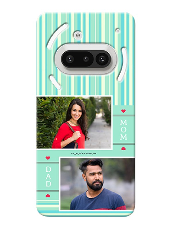 Custom Nothing Phone 3A 5G Custom Hard Phone Case - Mom & Dad Pic Design