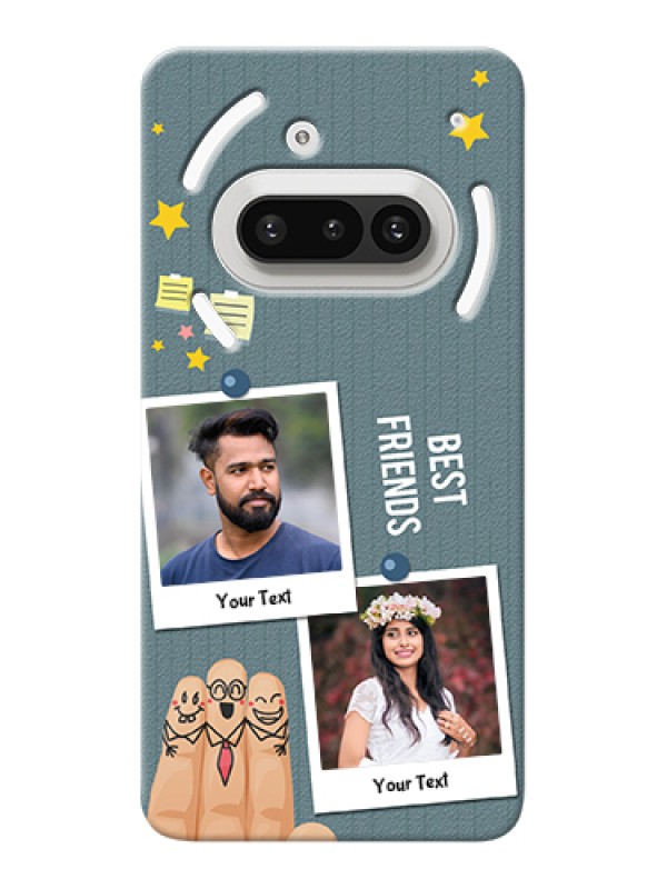 Custom Nothing Phone 3A 5G Custom Hard Phone Case - Sticky Frames And Friendship Design