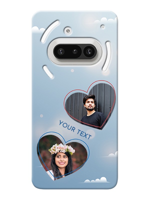 Custom Nothing Phone 3A 5G Custom Hard Phone Case - Blue Color Couple Design