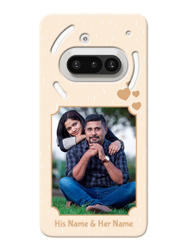 Custom Nothing Phone 3A 5G Custom Hard Phone Case - With Confetti Love Design