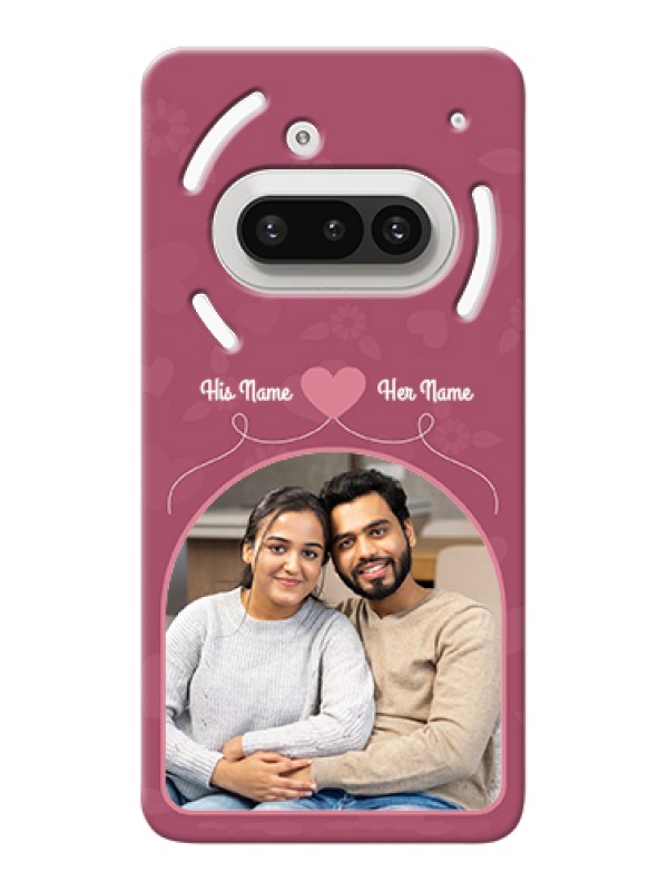 Custom Nothing Phone 3A 5G Custom Hard Phone Case - Love Floral Design