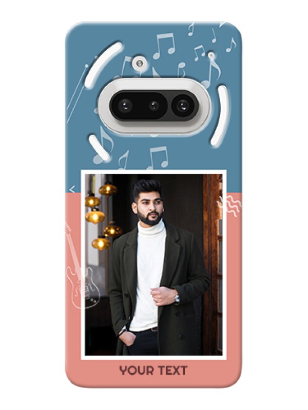 Custom Nothing Phone 3A 5G Custom Hard Phone Case - With Color Musical Note Design