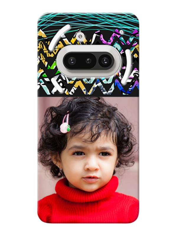 Custom Nothing Phone 3A 5G Custom Hard Phone Case - Neon Abstract Design