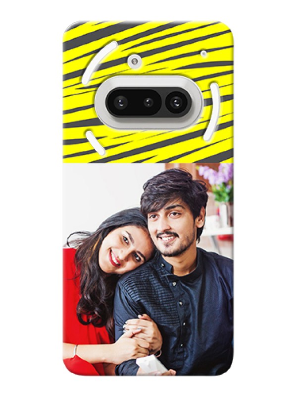 Custom Nothing Phone 3A 5G Custom Hard Phone Case - Yellow Abstract Design