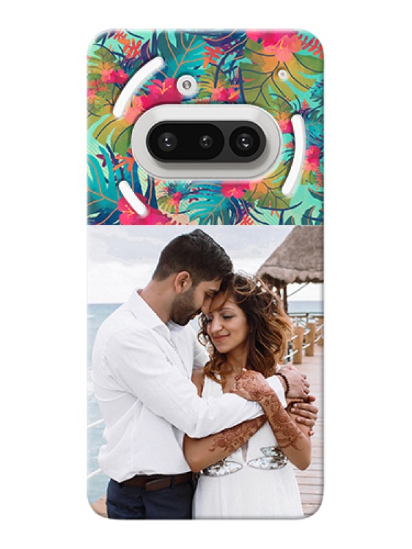 Custom Nothing Phone 3A 5G Custom Hard Phone Case - Watercolor Floral Design