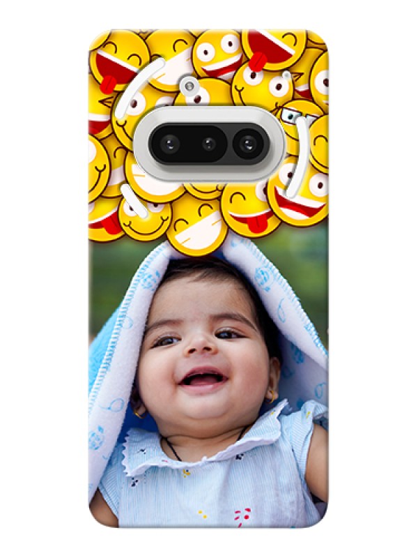 Custom Nothing Phone 3A 5G Custom Hard Phone Case - With Smiley Emoji Design