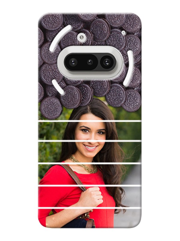 Custom Nothing Phone 3A 5G Custom Hard Phone Case - With Oreo Biscuit Design