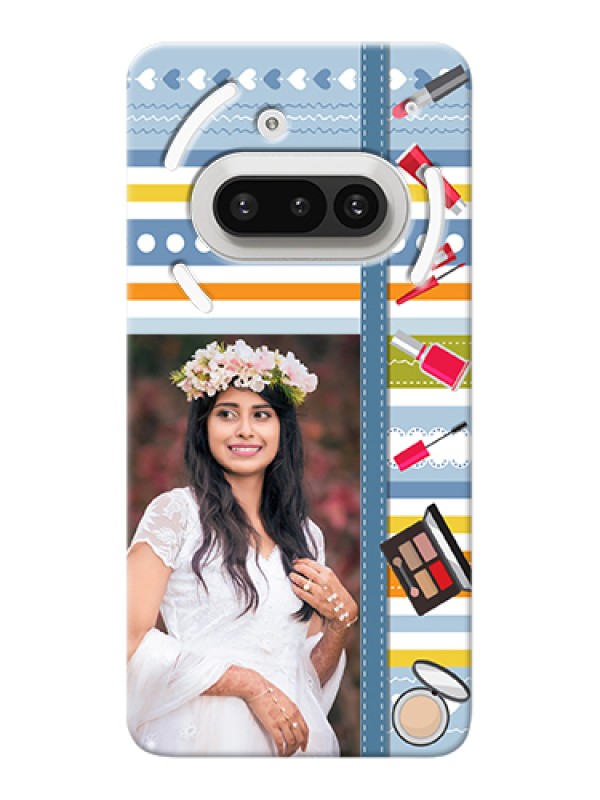 Custom Nothing Phone 3A 5G Custom Hard Phone Case - Makeup Icons Design