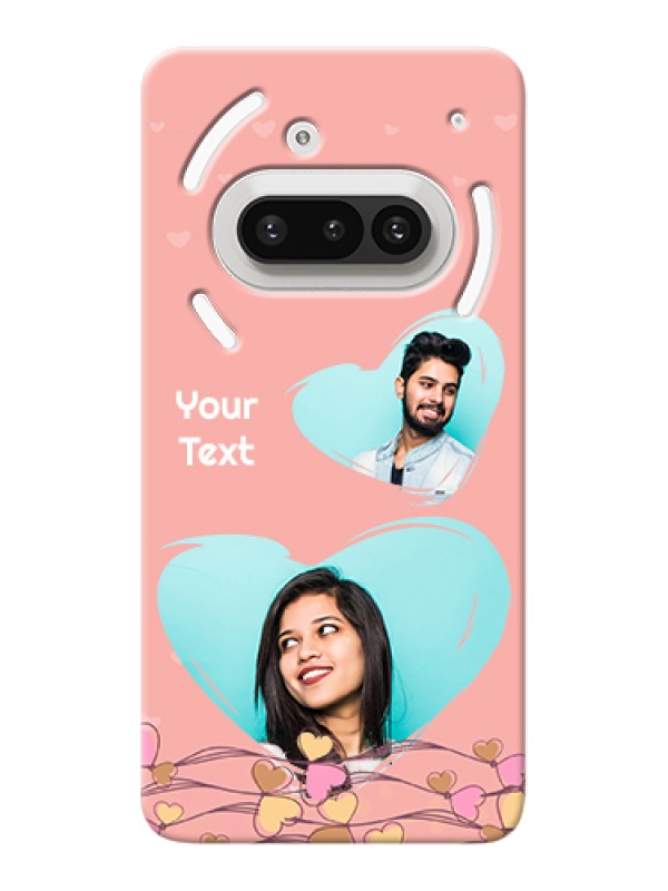 Custom Nothing Phone 3A 5G Custom Hard Phone Case - Love Doodle Design