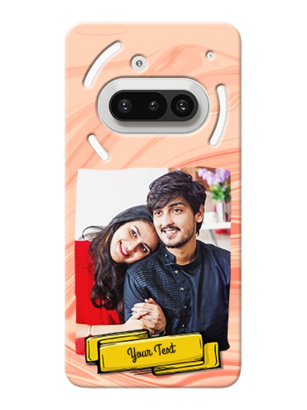 Custom Nothing Phone 3A 5G Custom Hard Phone Case - Marble Texture Design