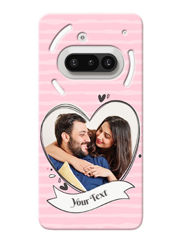 Custom Nothing Phone 3A 5G Custom Hard Phone Case - Vintage Heart Design