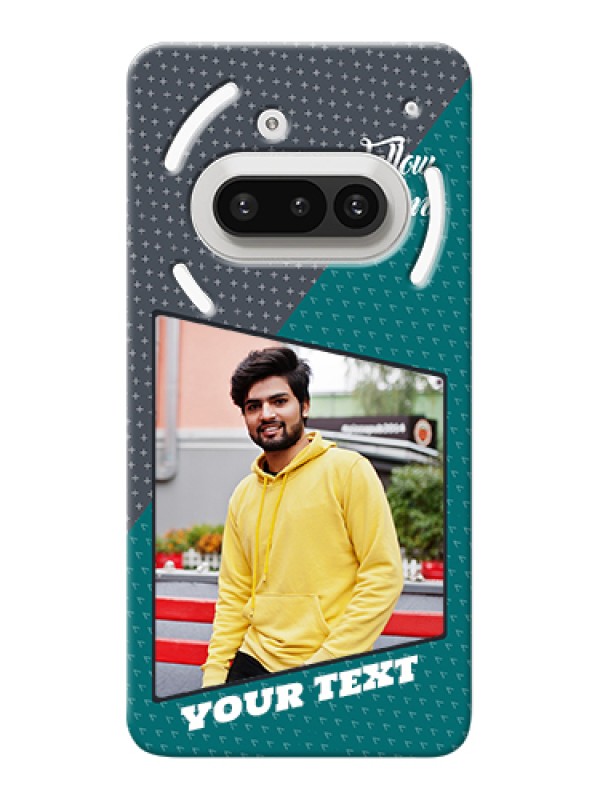 Custom Nothing Phone 3A 5G Custom Hard Phone Case - Background Pattern Design With Quote