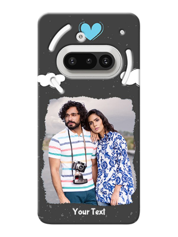 Custom Nothing Phone 3A 5G Custom Hard Phone Case - Splashes With Love Doodles Design