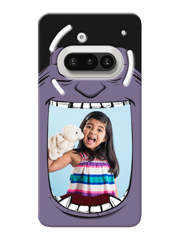 Custom Nothing Phone 3A 5G Custom Hard Phone Case - Angry Monster Design