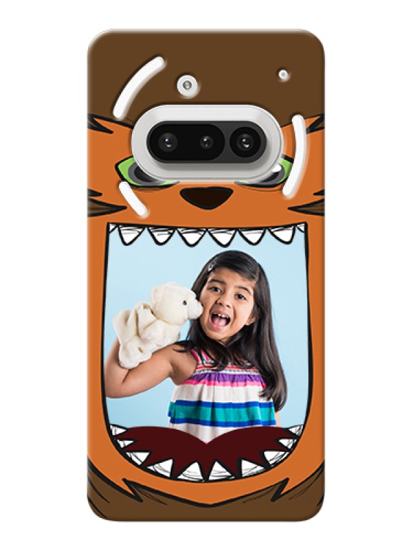 Custom Nothing Phone 3A 5G Custom Hard Phone Case - Owl Monster Back Case Design