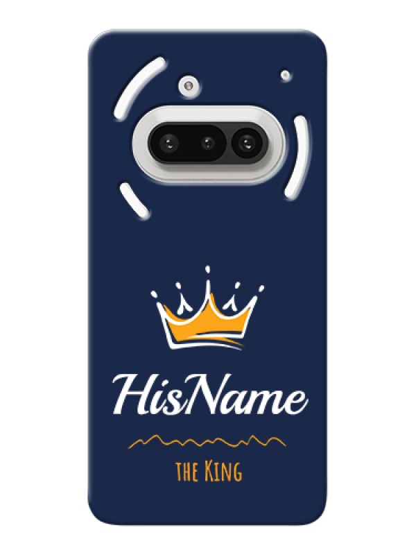 Custom Nothing Phone 3A 5G Custom Hard Phone Case - King With Name Design