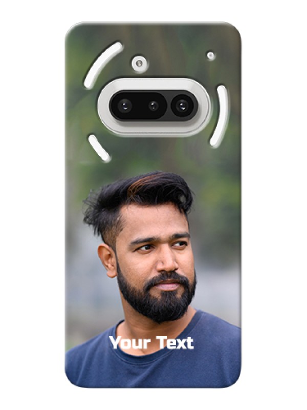 Custom Nothing Phone 3A 5G Custom Hard Phone Case - Photo With Text Design