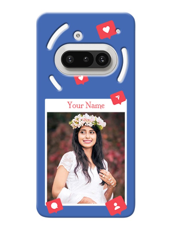 Custom Nothing Phone 3A 5G Custom Hard Phone Case - Like Share And Comment Design